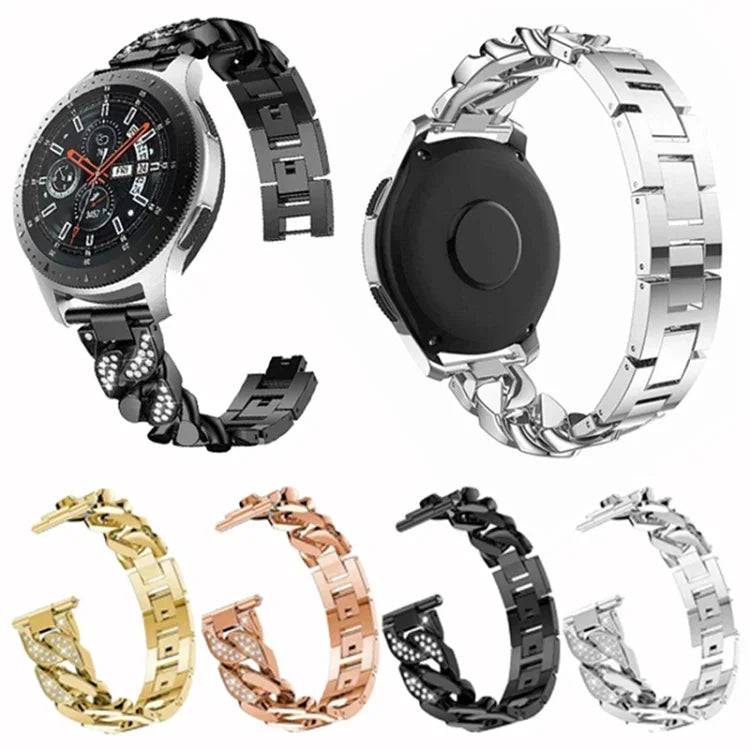 Dây đồng hồ chuỗi denim đính kim cương hàng, cho Samsung Galaxy Watch5 40mm/44mm / Watch5 Pro