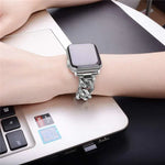 Dây đồng hồ chuỗi denim đính kim cương hàng, cho Samsung Galaxy Watch5 40mm/44mm / Watch5 Pro