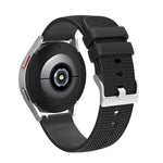 Dây đồng hồ silicone khóa bạc 20mm có vết lõm, cho Samsung Galaxy Watch5 40mm/44mm / Watch5 Pro