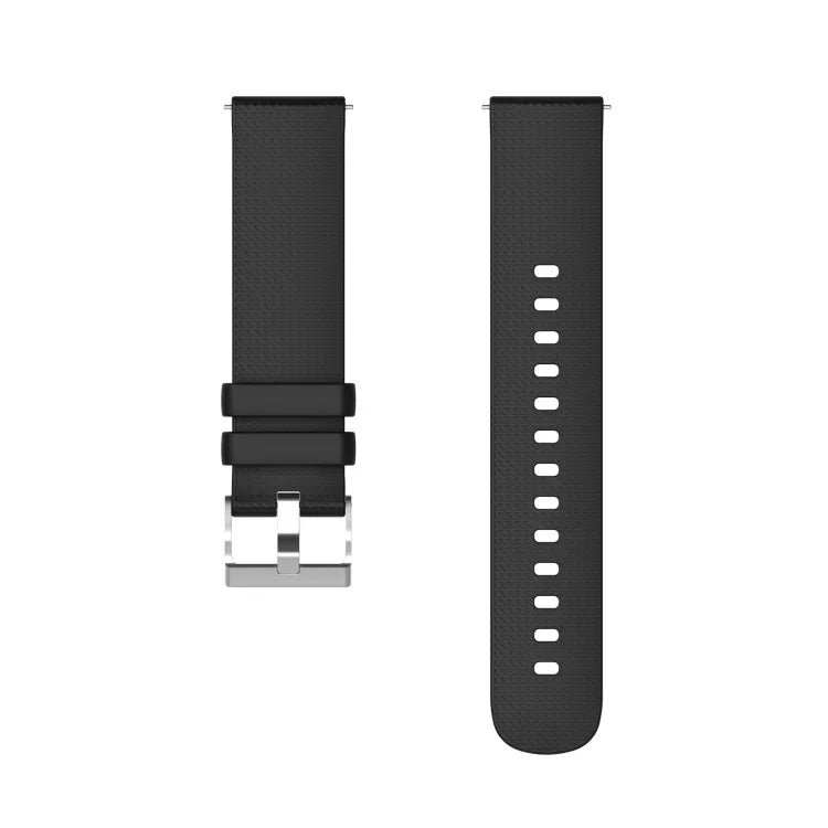 Dây đồng hồ silicone khóa bạc 20mm có vết lõm, cho Samsung Galaxy Watch5 40mm/44mm / Watch5 Pro
