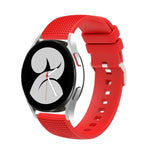Dây đồng hồ silicone khóa bạc 20mm có vết lõm, cho Samsung Galaxy Watch5 40mm/44mm / Watch5 Pro