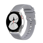 Dây đồng hồ silicone khóa bạc 20mm có vết lõm, cho Samsung Galaxy Watch5 40mm/44mm / Watch5 Pro