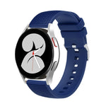 Dây đồng hồ silicone khóa bạc 20mm có vết lõm, cho Samsung Galaxy Watch5 40mm/44mm / Watch5 Pro