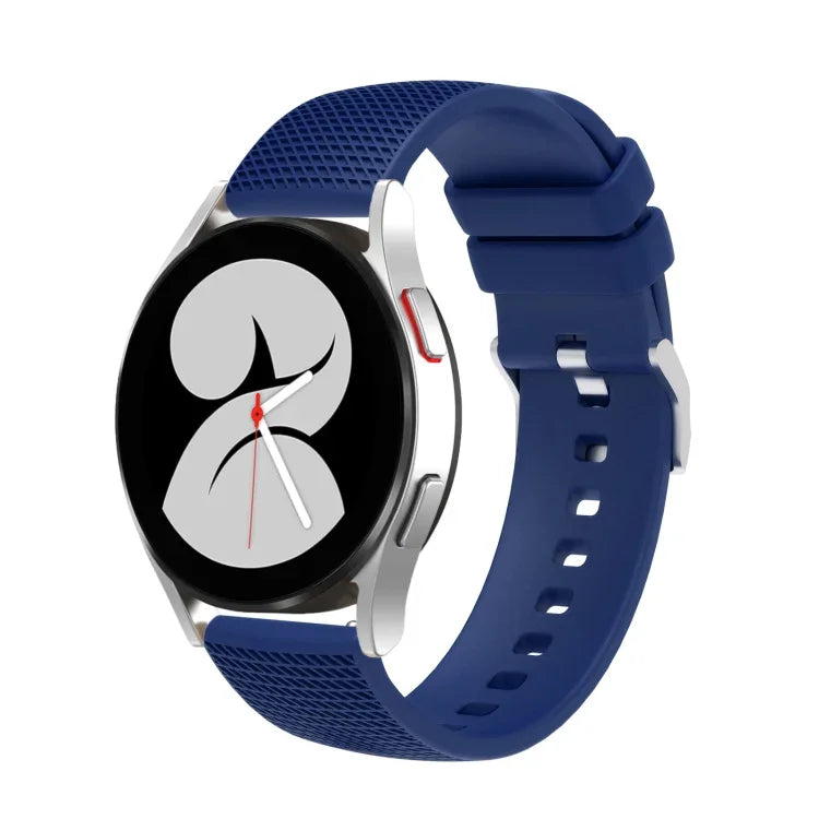 Dây đồng hồ silicone khóa bạc 20mm có vết lõm, cho Samsung Galaxy Watch5 40mm/44mm / Watch5 Pro