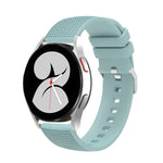 Dây đồng hồ silicone khóa bạc 20mm có vết lõm, cho Samsung Galaxy Watch5 40mm/44mm / Watch5 Pro