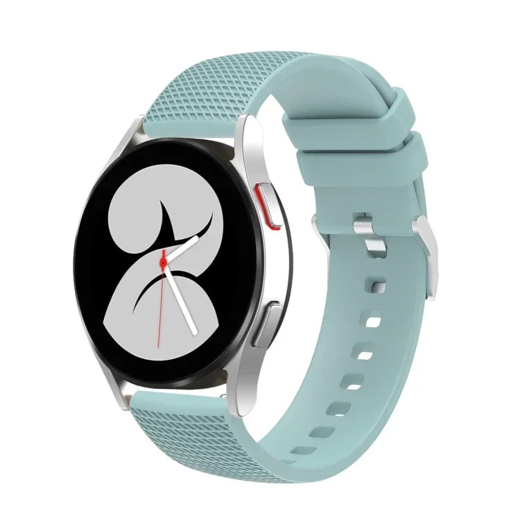Dây đồng hồ silicone khóa bạc 20mm có vết lõm, cho Samsung Galaxy Watch5 40mm/44mm / Watch5 Pro