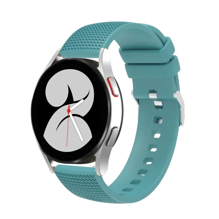 Dây đồng hồ silicone khóa bạc 20mm có vết lõm, cho Samsung Galaxy Watch5 40mm/44mm / Watch5 Pro