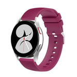 Dây đồng hồ silicone khóa bạc 20mm có vết lõm, cho Samsung Galaxy Watch5 40mm/44mm / Watch5 Pro