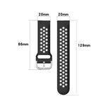 Dây đeo đồng hồ thể thao hai màu khóa 20mm, dành cho Huawei Watch GT2 42MM, dành cho Galaxy Watch Active2 / Active