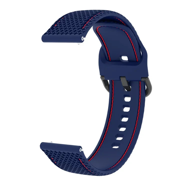 Dây đồng hồ silicone may hai màu, cho Samsung Galaxy Watch5 40mm/44mm / Watch5 Pro