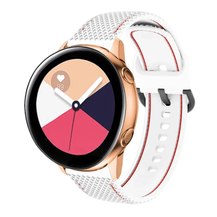 Dây đồng hồ silicone may hai màu, cho Samsung Galaxy Watch5 40mm/44mm / Watch5 Pro