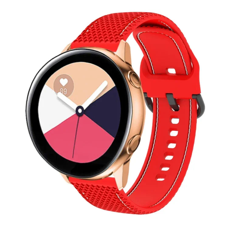 Dây đồng hồ silicone may hai màu, cho Samsung Galaxy Watch5 40mm/44mm / Watch5 Pro