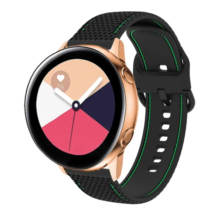 Dây đồng hồ silicone may hai màu, cho Samsung Galaxy Watch5 40mm/44mm / Watch5 Pro