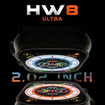 Đồng hồ thông minh HW8 Ultra màn hình TFT 2.02 inch, chống nước IP67, hỗ trợ theo dõi nhịp tim & oxy trong máu / nhiều chế độ thể thao