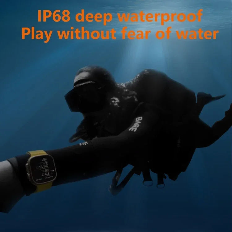 Đồng hồ thông minh WS8 Pro màn hình cảm ứng toàn phần IPS 2.0 inch, Chống nước IP67 Hỗ trợ theo dõi nhịp tim & oxy trong máu / Chế độ thể thao
