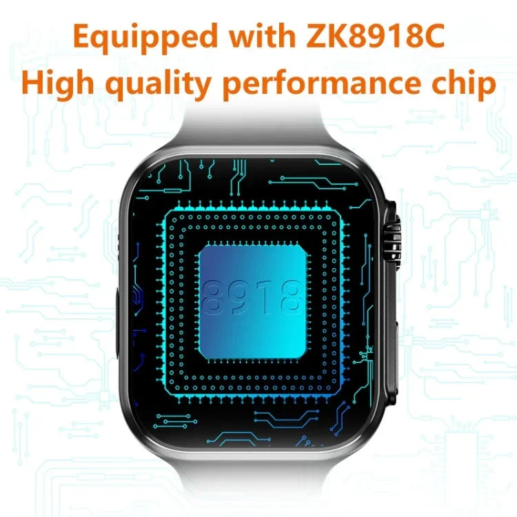 Đồng hồ thông minh WS8 Pro màn hình cảm ứng toàn phần IPS 2.0 inch, Chống nước IP67 Hỗ trợ theo dõi nhịp tim & oxy trong máu / Chế độ thể thao