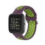 For Fitbit Versa 2 / Versa / Versa Lite 23mm Clasp Two Color Sport Wrist Strap Watchband
