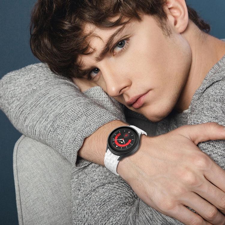 Dây đồng hồ silicone họa tiết hình thoi, cho Samsung Galaxy Watch 5 / Watch 5 Pro