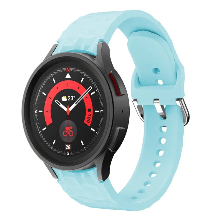 Dây đồng hồ silicone họa tiết hình thoi, cho Samsung Galaxy Watch 5 / Watch 5 Pro