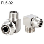 PL8-02 Đầu nối nhanh ren cái khóa ống đồng mạ niken LAIZE, PL4-M5, PL4-01, PL4-02, PL6-M5, PL6-01, PL6-02, PL8-01, PL8-02