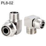 PL8-02 Đầu nối nhanh ren cái khóa ống đồng mạ niken LAIZE, PL4-M5, PL4-01, PL4-02, PL6-M5, PL6-01, PL6-02, PL8-01, PL8-02