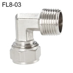 Đầu nối cái khóa xoay nhanh ống đồng mạ niken LAIZE, FL8-03, FL8-04, FL10-03, FL10-04, FL12-02, FL12-03, FL12-04