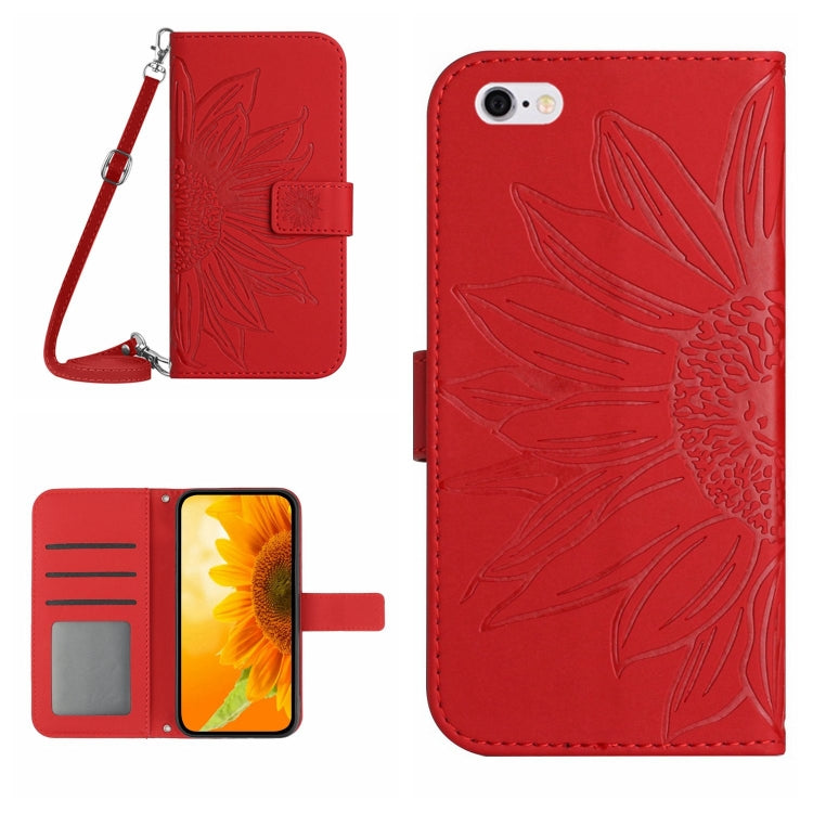Skin Feel Sun Flower Pattern Flip Leather Phone Case, For iPhone 6, For iPhone 6s Plus, For iPhone 7 / 8, For iPhone 7 Plus / 8 Plus