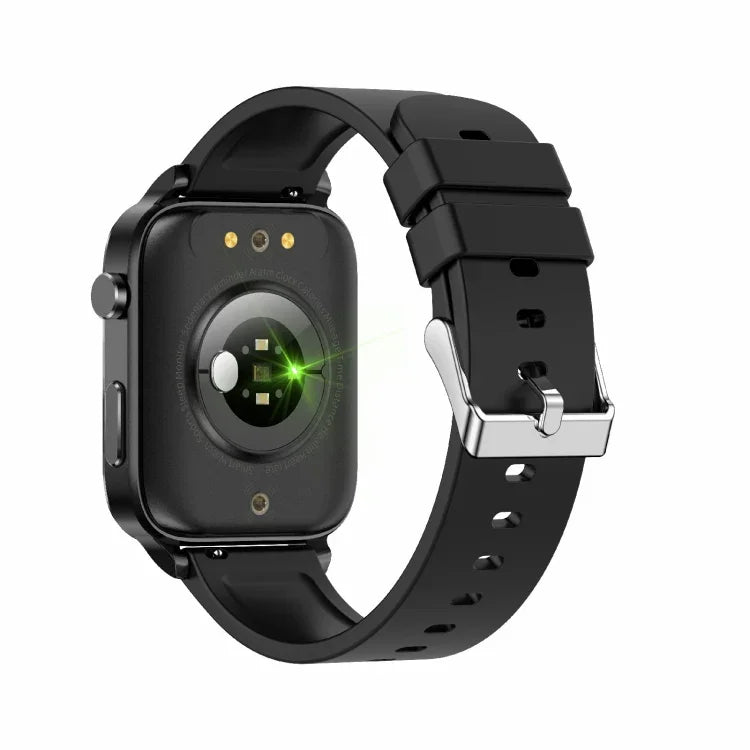 Đồng hồ thông minh F100 màn hình vuông HD 1.7 inch dây TPU Hỗ trợ theo dõi nhiệt độ cơ thể / oxy trong máu, Dây TPU (Đen), Dây TPU (Đỏ), Dây TPU (Xanh dương)