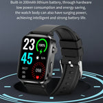 Đồng hồ thông minh F100 màn hình vuông HD 1.7 inch dây TPU Hỗ trợ theo dõi nhiệt độ cơ thể / oxy trong máu, Dây TPU (Đen), Dây TPU (Đỏ), Dây TPU (Xanh dương)