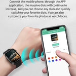 Đồng hồ thông minh F100 màn hình vuông HD 1.7 inch dây TPU Hỗ trợ theo dõi nhiệt độ cơ thể / oxy trong máu, Dây TPU (Đen), Dây TPU (Đỏ), Dây TPU (Xanh dương)