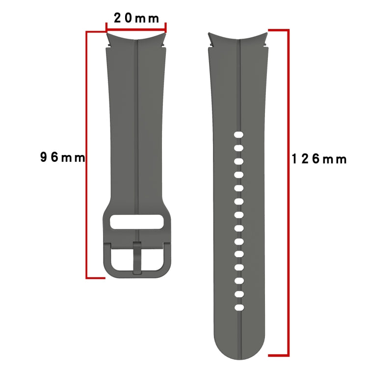 Dây đồng hồ silicone khóa màu sắc, dành cho Samsung Galaxy Watch 5 40mm / 44mm