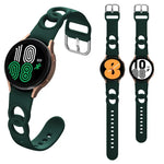 Dây đồng hồ silicone vòng đôi rỗng, cho Samsung Galaxy Watch 5 40mm / 44mm