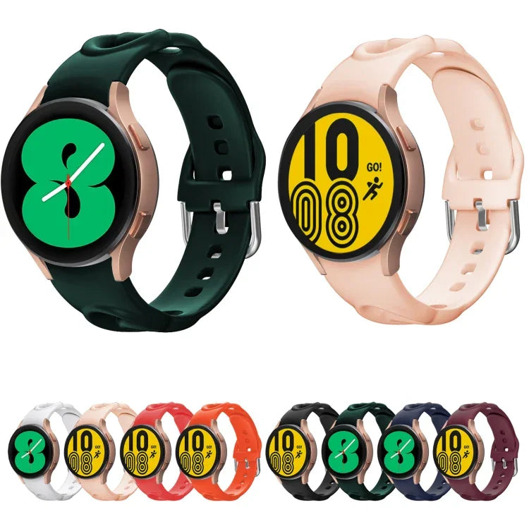 Dây đồng hồ silicone vòng đôi rỗng, cho Samsung Galaxy Watch 5 40mm / 44mm
