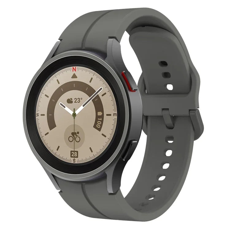 Dây đồng hồ silicone khóa cài nhiều màu, cho Samsung Galaxy Watch 5 Pro 45mm