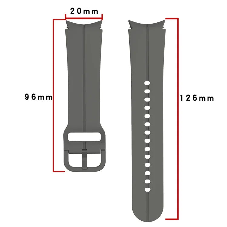 Dây đồng hồ silicone khóa cài nhiều màu, cho Samsung Galaxy Watch 5 Pro 45mm