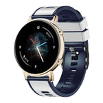 Dây đồng hồ silicone dệt trơn hai màu, cho Samsung Galaxy Watch 5 Pro 45mm
