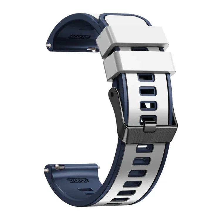Dây đồng hồ silicone dệt trơn hai màu, cho Samsung Galaxy Watch 5 Pro 45mm