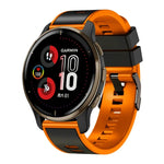 Dây đồng hồ silicone dệt trơn hai màu, cho Samsung Galaxy Watch 5 Pro 45mm