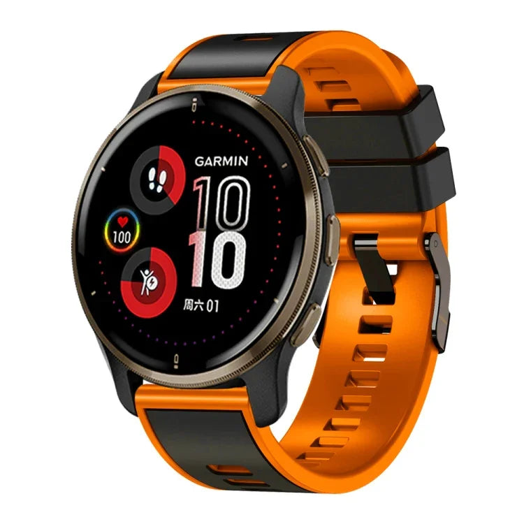 Dây đồng hồ silicone dệt trơn hai màu, cho Samsung Galaxy Watch 5 Pro 45mm
