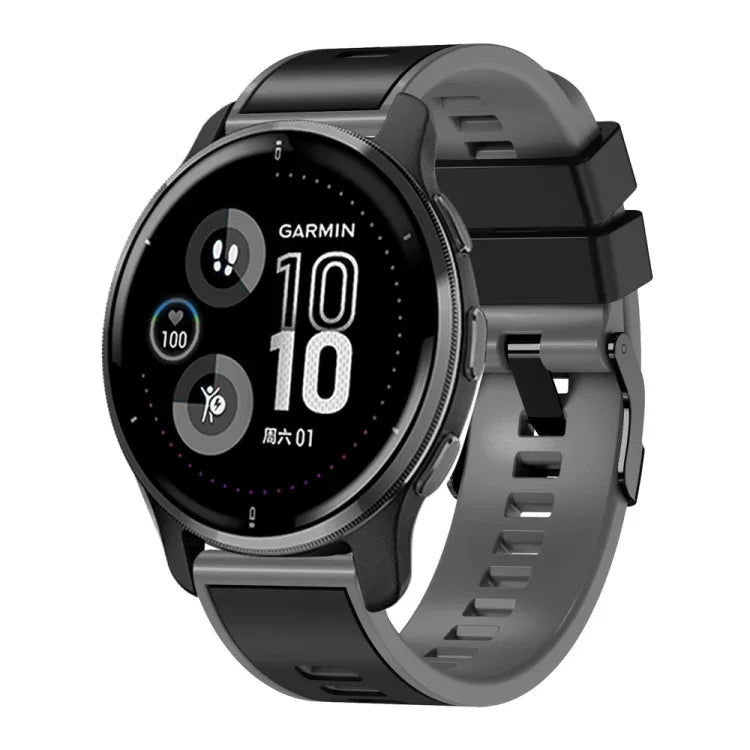 Dây đồng hồ silicone dệt trơn hai màu, cho Samsung Galaxy Watch 5 Pro 45mm
