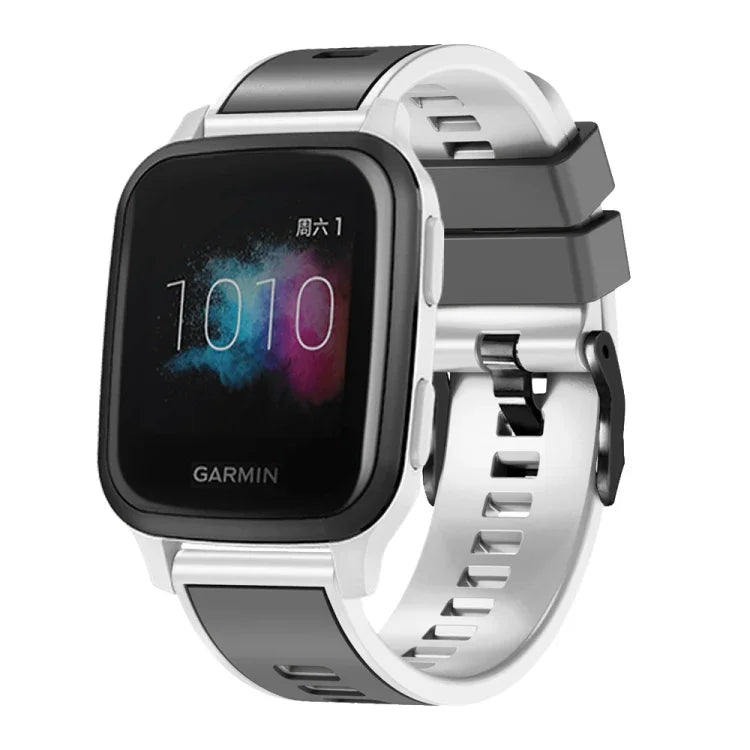 Dây đồng hồ silicone dệt trơn hai màu, cho Samsung Galaxy Watch 5 Pro 45mm
