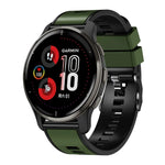 Dây đồng hồ silicone dệt trơn hai màu, cho Samsung Galaxy Watch 5 Pro 45mm