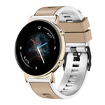 Dây đồng hồ silicone dệt trơn hai màu, cho Samsung Galaxy Watch 5 Pro 45mm