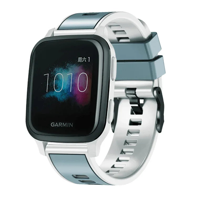Dây đồng hồ silicone dệt trơn hai màu, cho Samsung Galaxy Watch 5 Pro 45mm