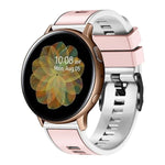 Dây đồng hồ silicone dệt trơn hai màu, cho Samsung Galaxy Watch 5 Pro 45mm
