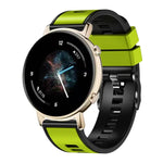 Dây đồng hồ silicone dệt trơn hai màu, cho Samsung Galaxy Watch 5 Pro 45mm