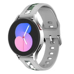 Dây đồng hồ silicone in vân dọc, cho Samsung Galaxy Watch 5 40mm / 44mm, cho Samsung Galaxy Watch 5 Pro 45mm