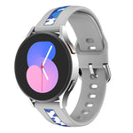 Dây đồng hồ silicone in vân dọc, cho Samsung Galaxy Watch 5 40mm / 44mm, cho Samsung Galaxy Watch 5 Pro 45mm