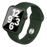 Dây đồng hồ silicone imak khung PC kèm kính cường lực, dành cho Apple Watch SE 2022 40mm, dành cho Apple Watch SE 2022 44mm