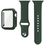 Dây đồng hồ silicone imak khung PC kèm kính cường lực, dành cho Apple Watch SE 2022 40mm, dành cho Apple Watch SE 2022 44mm